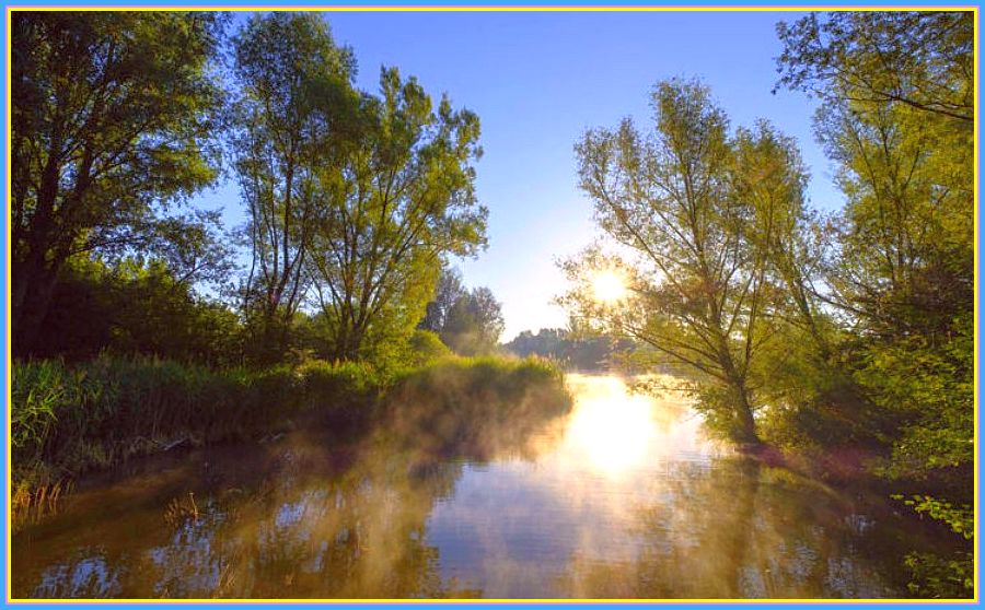 Altmühlsee in Franken mit Rahmen
